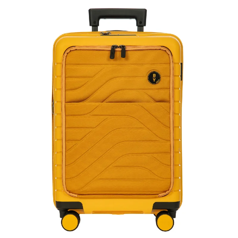 Limited Stock – Get Yours Before It's Gone Bric's B Y Ulisse Expandable Spinner with Pocket - 21" Mango