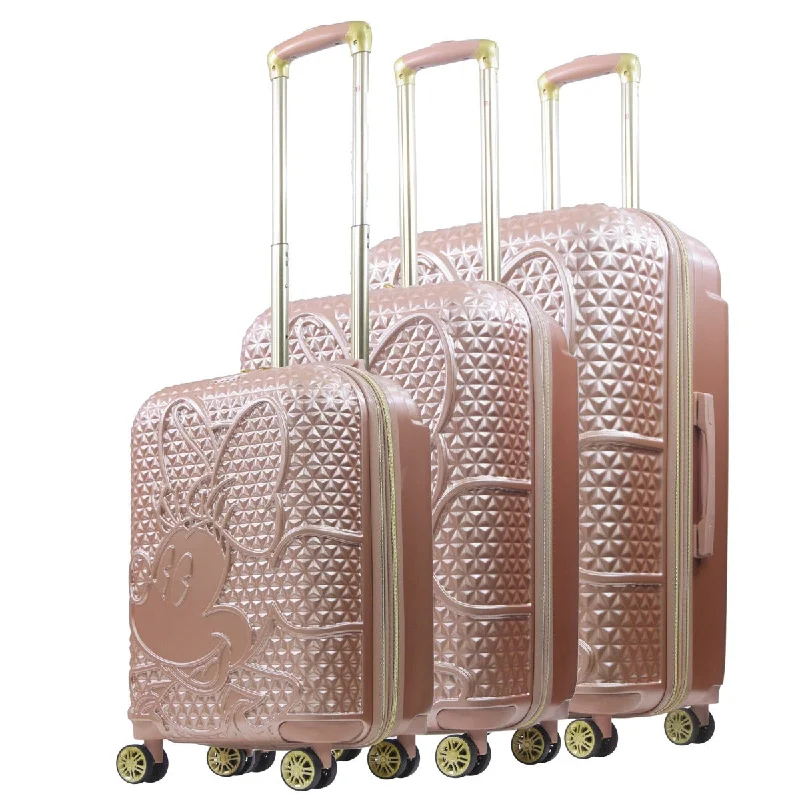 The Best Time To Shop Is Now Disney Minnie Mouse Rolling Luggage 3 Piece Set Rose Gold The Best Time To Shop Is Now Disney Minnie Mouse Rolling Luggage 3 Piece Set Rose Gold