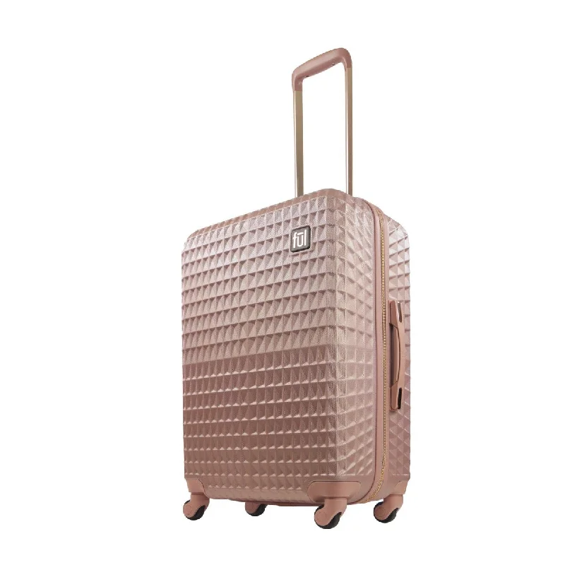 Weekend Deals That Dazzle Geo 26" Hardsided Spinner Luggage Rose Gold