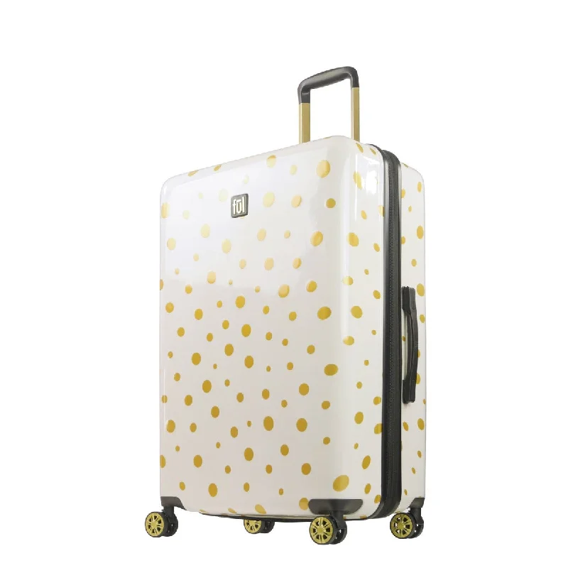 Weekend Offers That Shine Ful Impulse Mixed Dots Hardside Spinner 31" Luggage, White Weekend Offers That Shine Ful Impulse Mixed Dots Hardside Spinner 31" Luggage, White