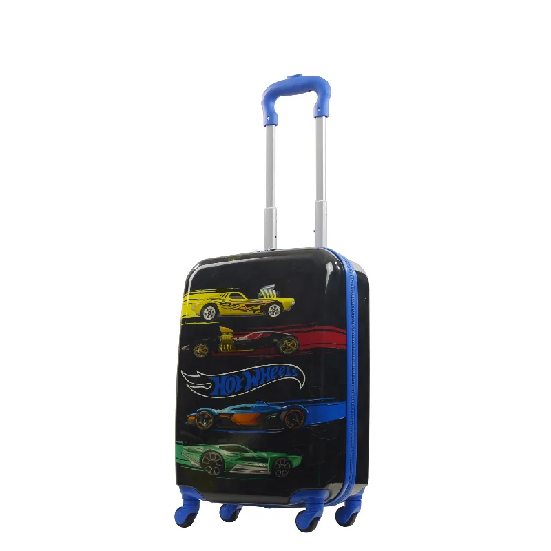 Weekend Deals to Make You Smile Hot Wheels 20.5" Black Kids Spinner Carry-on Luggage Weekend Deals to Make You Smile Hot Wheels 20.5" Black Kids Spinner Carry-on Luggage