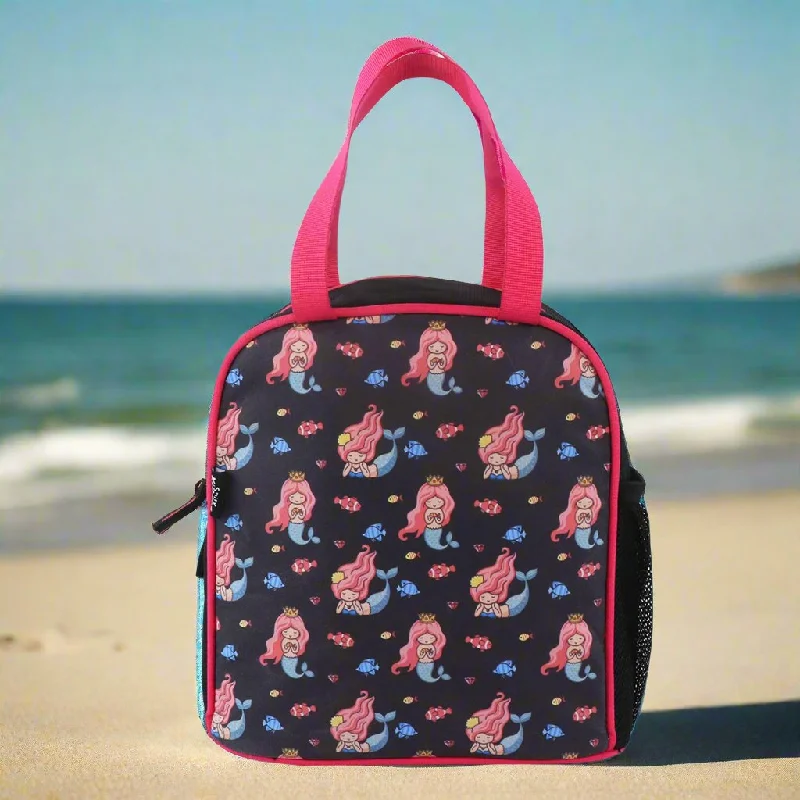 Weekend Deals to Brighten Your Day Smily kiddos joy lunch bag-Mermaid Theme - Violet