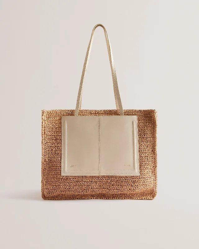 Weekend Deals That Wow Ashvi Raffia Large Tote Bag Ivory