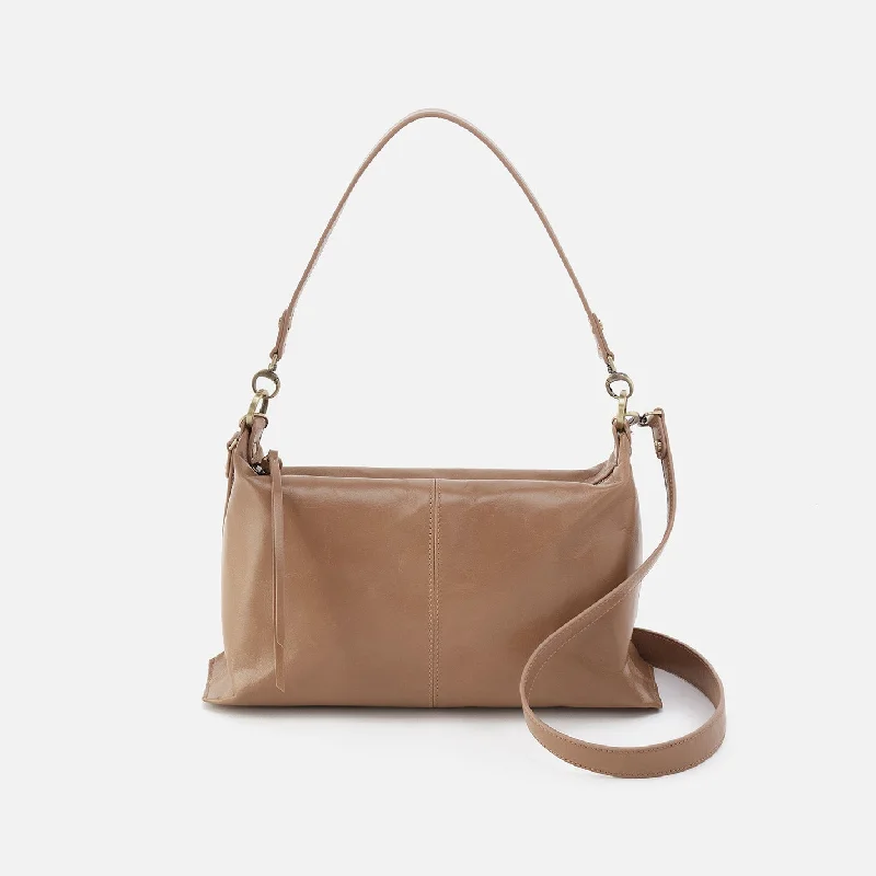 Unmissable Offer Avon Shoulder Bag In Polished Leather - Cashmere