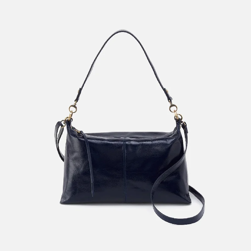 Weekend Savings Bonanza Avon Shoulder Bag in Polished Leather - Nightshade