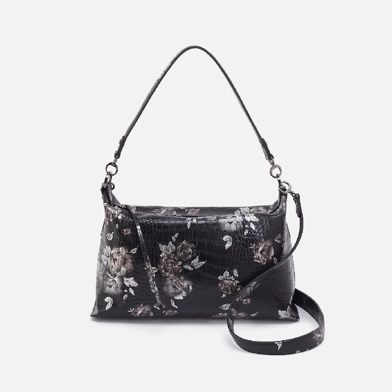 Stock Clearance Avon Shoulder Bag In Printed Leather - Rose Croco Print