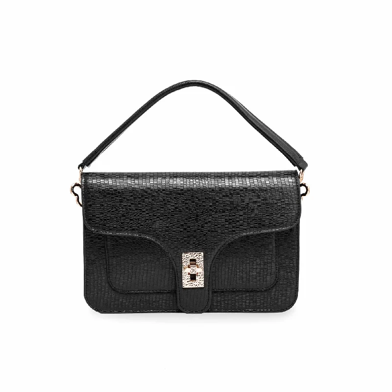 Weekend Deal Black Formal Shoulder Bag P55560