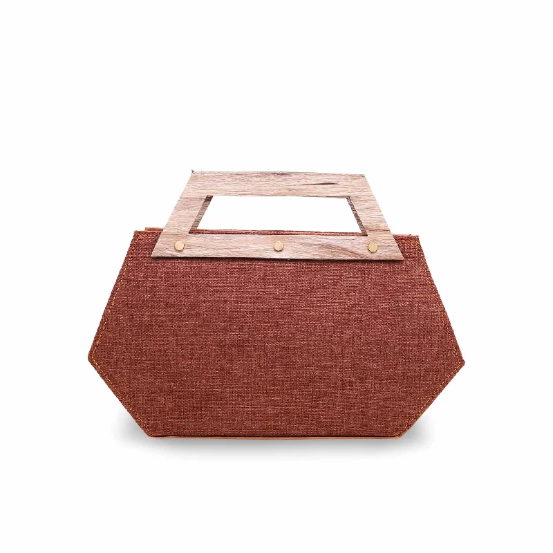Weekend Deals to Make You Smile Brown Formal Shoulder Bag P56094