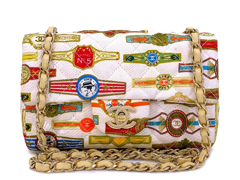 Instant Deal Chanel Coco Cuba Mini Flap Bag 17C Multicolor Print Rectangular GHW P7V