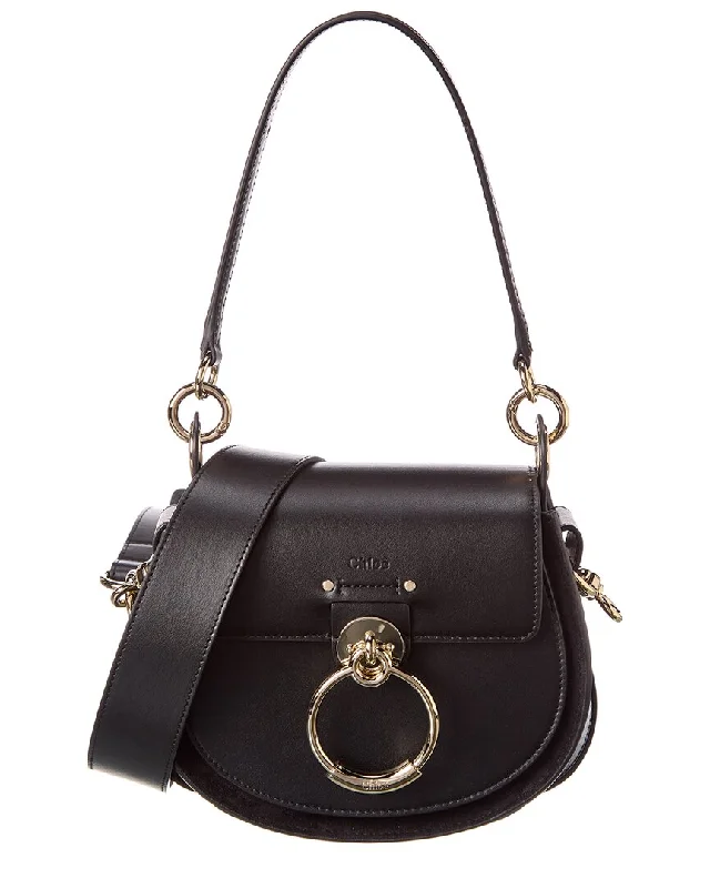 Exclusive Offers Chloé Tess Small Leather & Suede Shoulder Bag