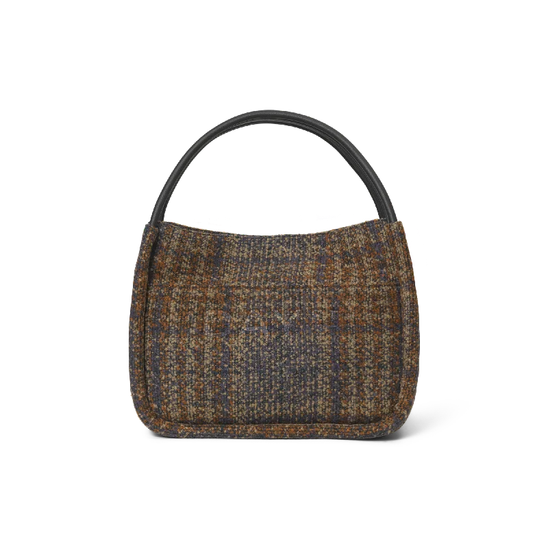 Fantastic Savings Small Woolen Check Shopper Bag