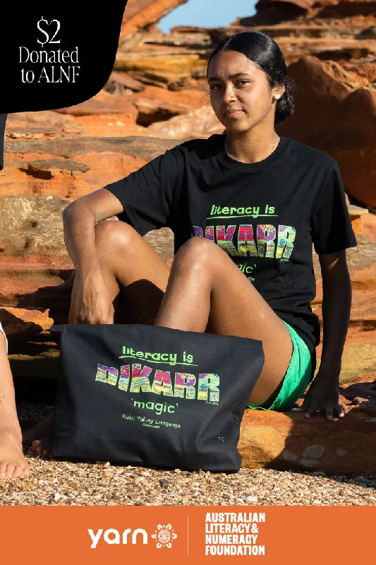 Weekend Bargains to Enjoy Dikarr 'Magic' ALNF Black Cotton Canvas Carry Bag
