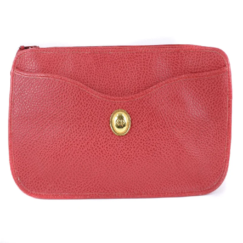 Price Fest Dior  Leather Clutch Bag (Pre-Owned)