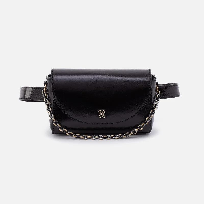 Shop Now Drake Belt Bag In Polished Leather - Black