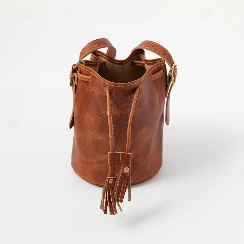 Clearance Sale English Tan Dublin Bucket Bag