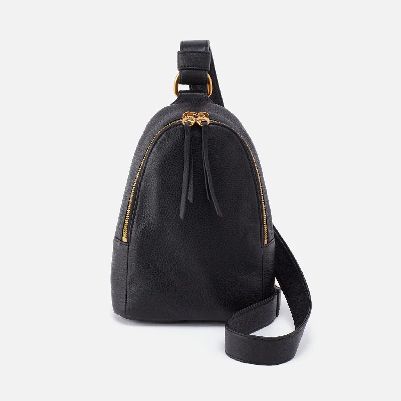 Special Savings Fern Sling In Pebbled Leather - Black