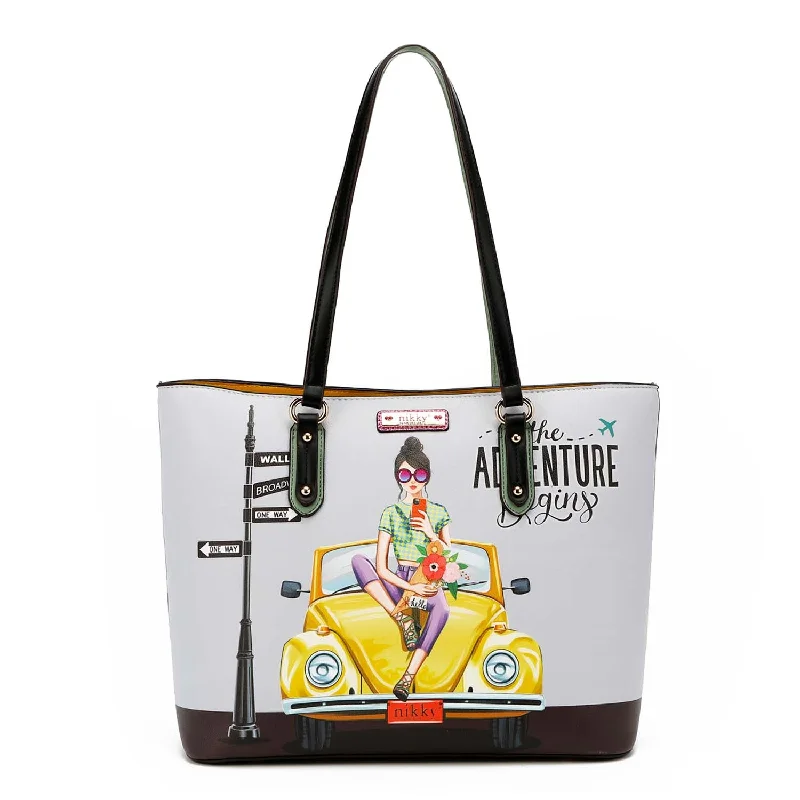 Deep Discounts FUN BEGINS TOTE BAG