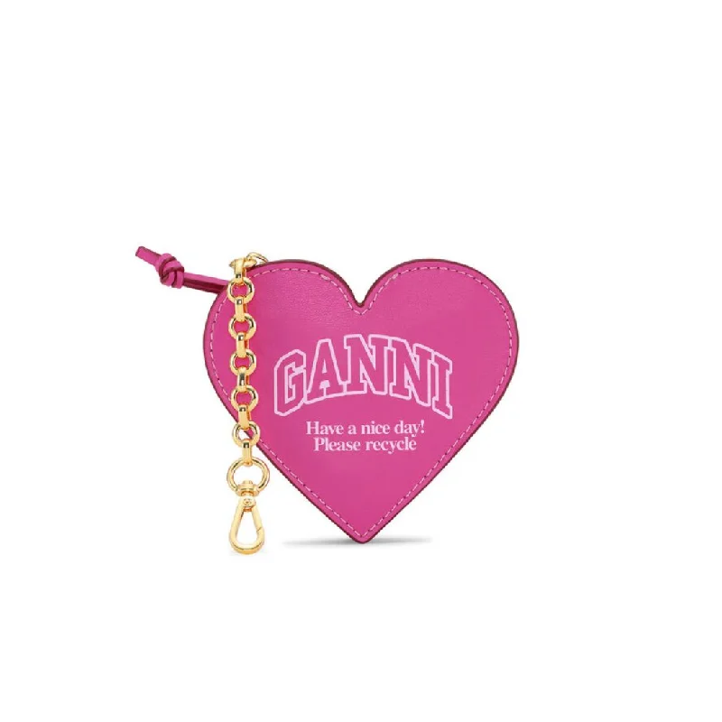 Super Sale Funny Heart Zipped Coin Purse (Shocking Pink)