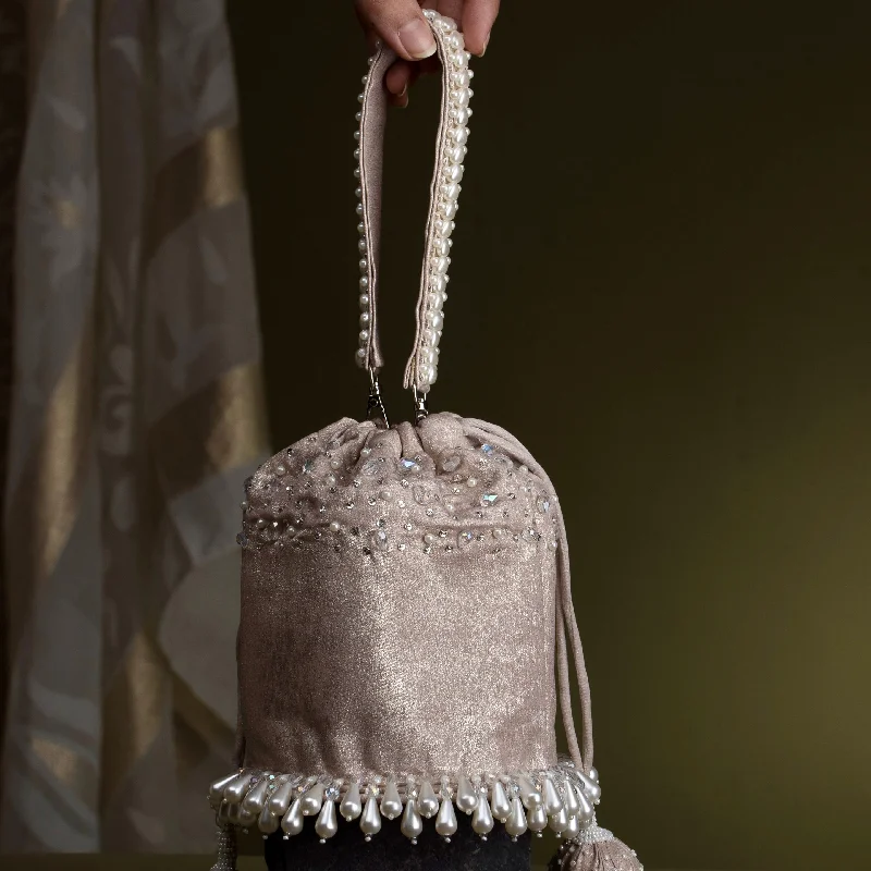 Buy Today Golden shimmer bucket bag