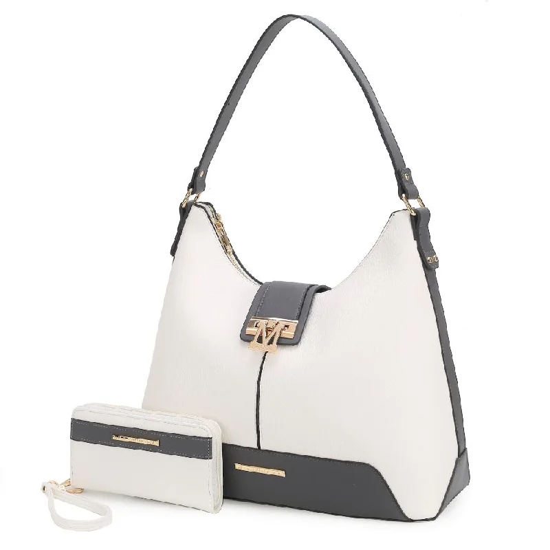Huge Savings Graciela Hobo Vegan Leather Color Block Handbag