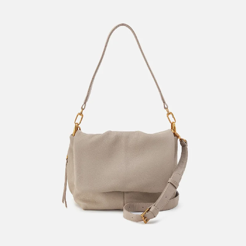 Low Price Harley Convertible Shoulder In Pebbled Leather - Taupe