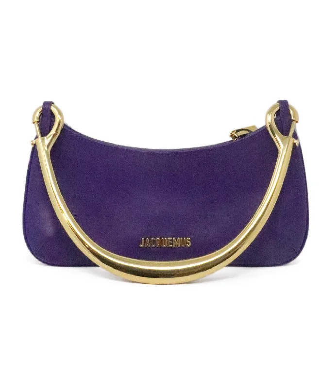 Great Deal Jacquemus Purple Leather Shoulder Bag