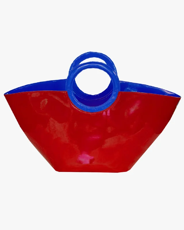 Holiday Sale JELLY TOTE LARGE | RED, HOT PINK, ELECTRIC BLUE