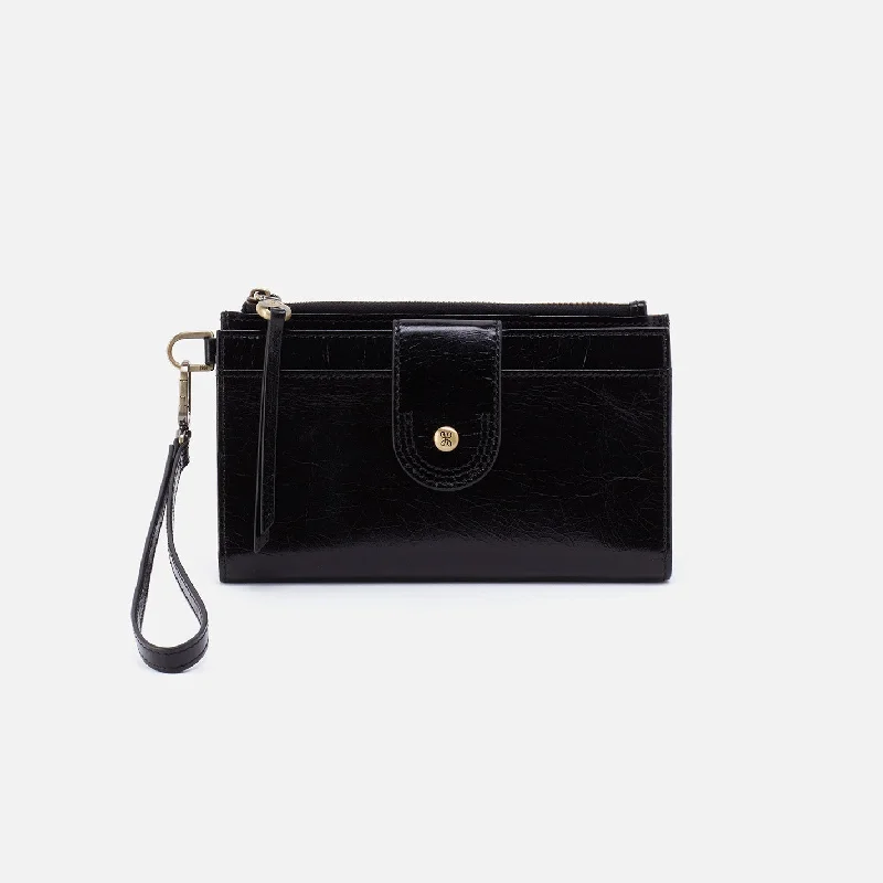 Today’s Deal Kali Phone Wallet in Polished Leather - Black