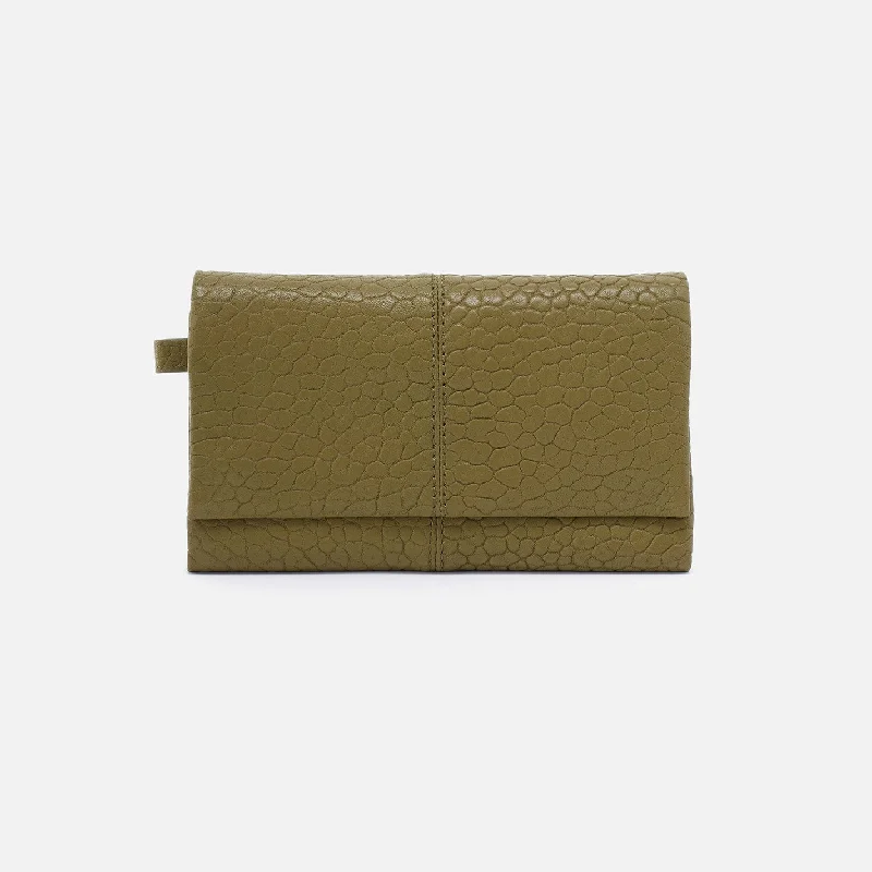 Shop and Save Keen Continental Wallet in Bubble Pebbled Leather - Green