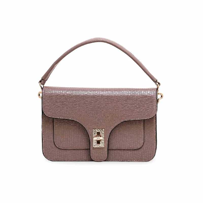 Steals and Deals Khaki Formal Shoulder Bag P55560