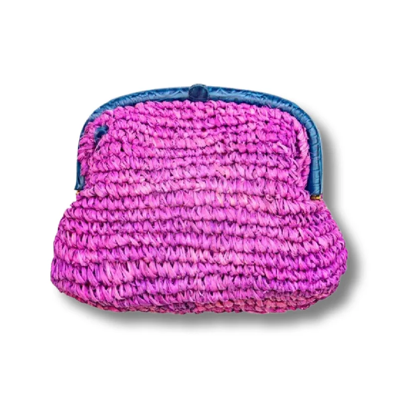 Price Cut LADY RAFFIA SNAP BAG | GRAPE