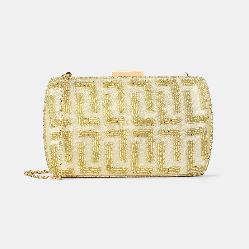 Low Prices Lavie Luxe Gemmy Gold Medium Women's Frame Clutch