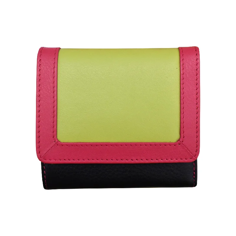 Sale Event Color Block Tri-fold Mini Wallet