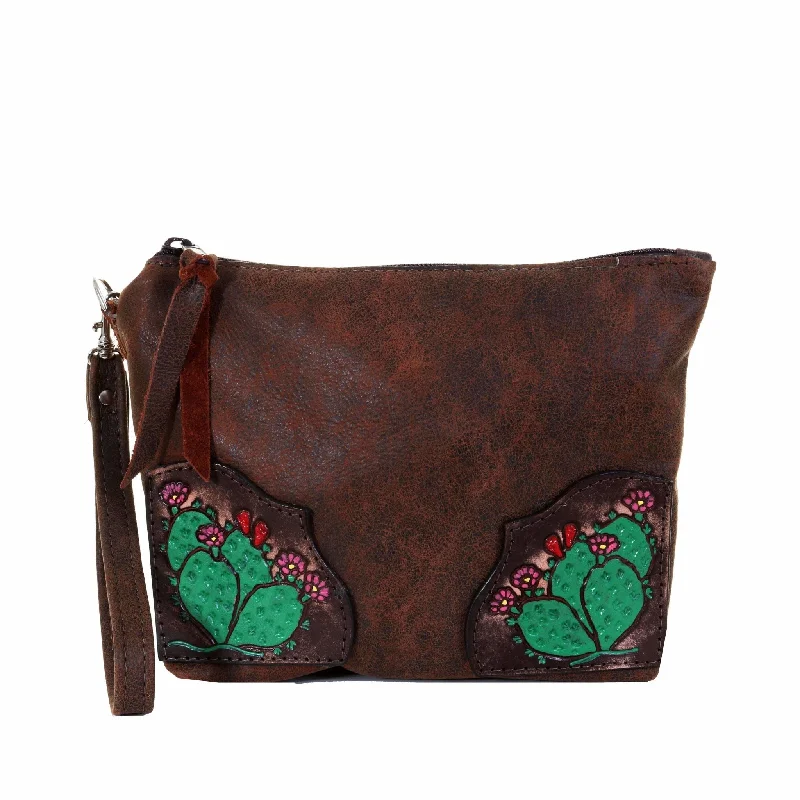 Hurry! Special Deals Ending Soon LMP09 - Prickly Pear Large Makeup Pouch