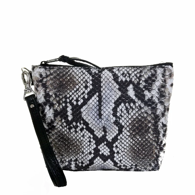 Weekend Savings Fiesta LMP13 - Cobra Snake Print Large Makeup Pouch