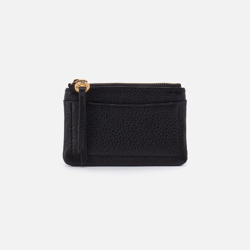 Stock Up and Save Lumen Card Case In Pebbled Leather - Black
