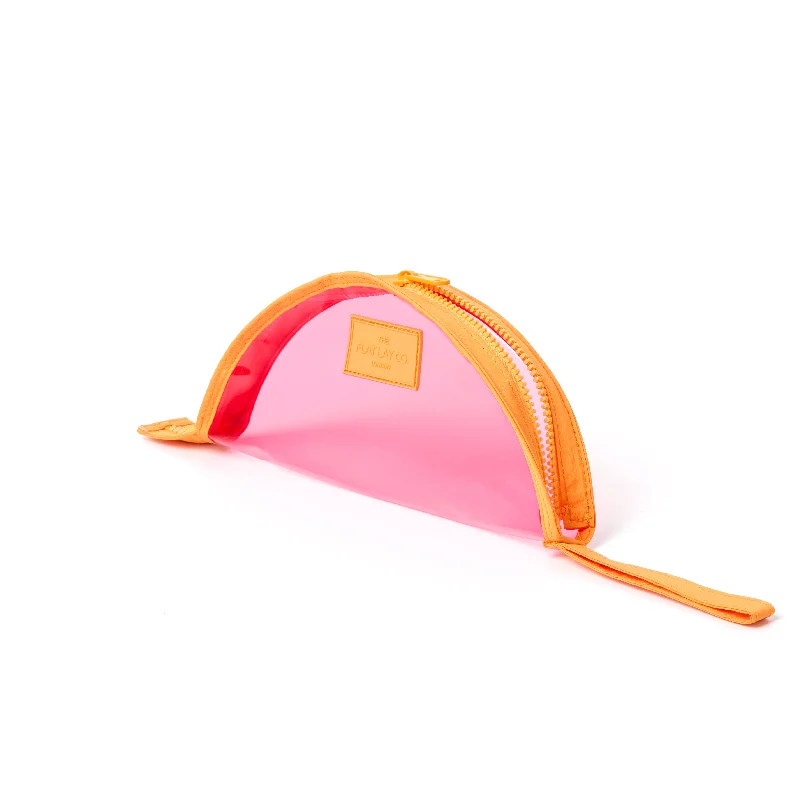 Limited Stock Lunar Flat Lay Makeup Pouch - Pink and Orange
