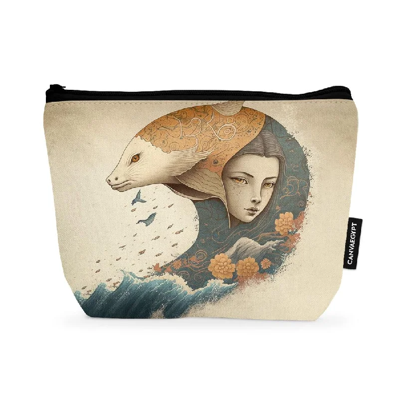 Weekend Bargains to Indulge In Makeup Pouch Dolphin Art