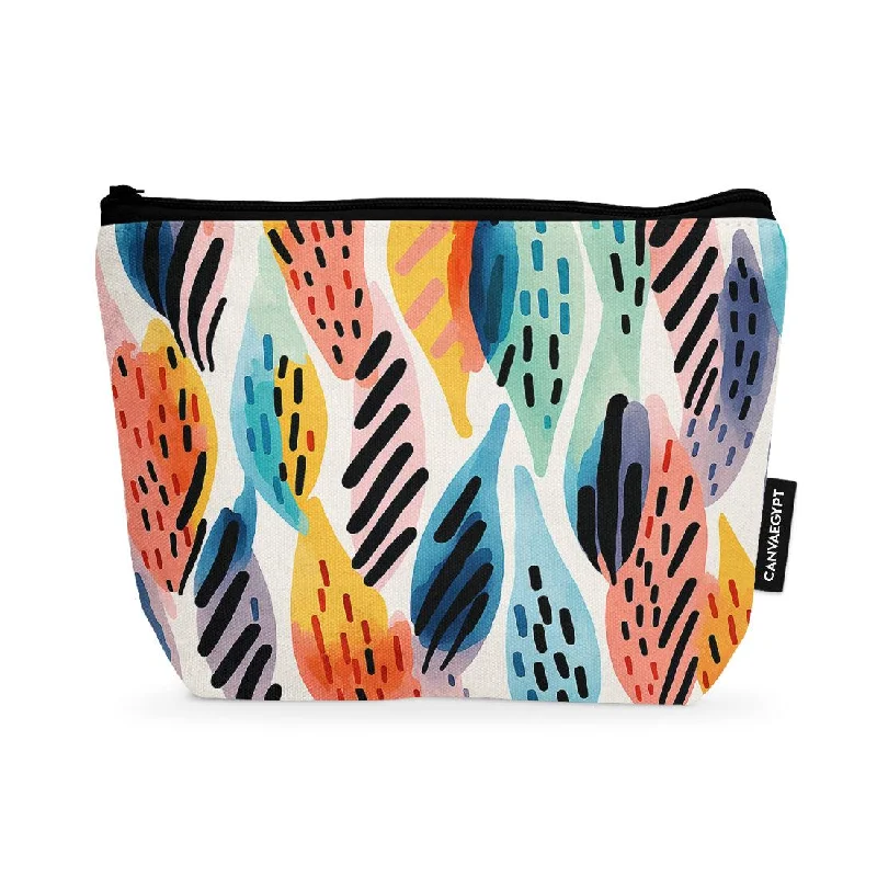 Weekend Offers That Dazzle Makeup Pouch Drawen Leafs