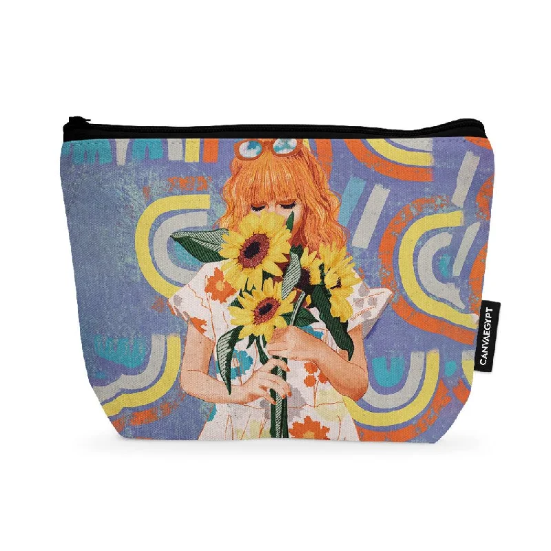 Savings Galore Makeup Pouch Sun Flower
