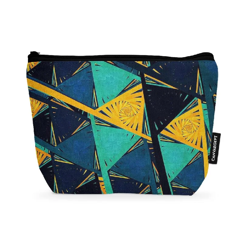 Limited Availability Makeup Pouch Triangles pat