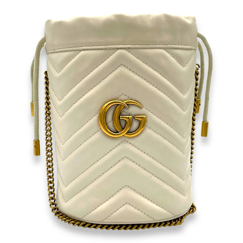 Bonus Offer Marmont Bucket bag in Calfskin, Gold Hardware