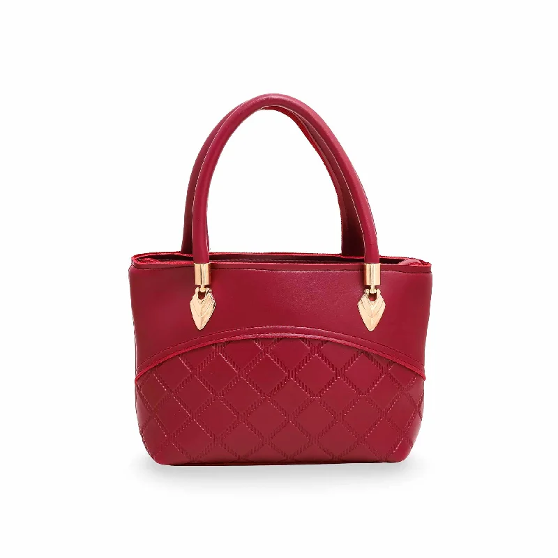 Super Discount Maroon Formal Shoulder Bag P56118