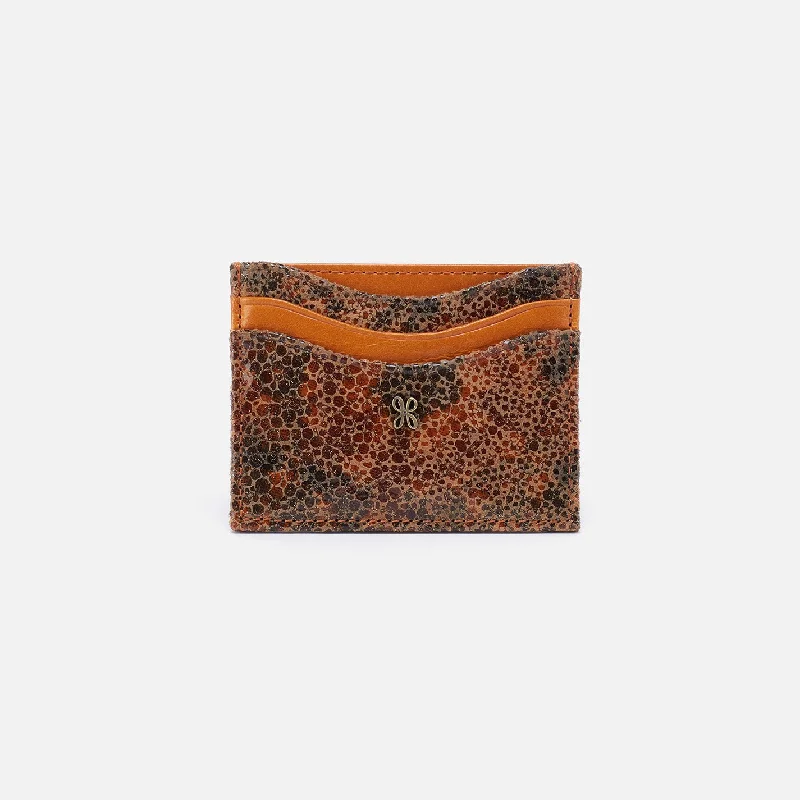 Markdown Madness Max Card Case in Mixed Leathers - Eternal Garden