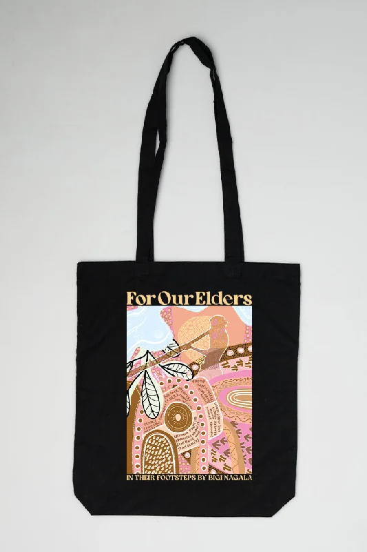 Don't Miss Out On These Must-Have Deals In Their Footsteps Black Cotton Tote Bag