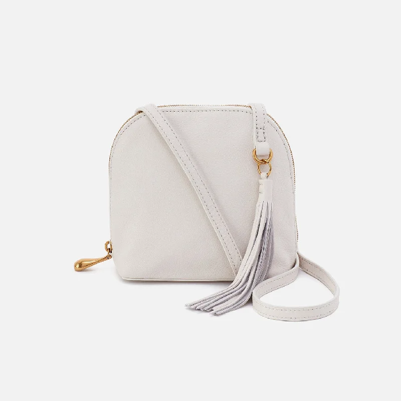 Weekend Offers You Can't Ignore Nash Crossbody in Pebbled Leather - White