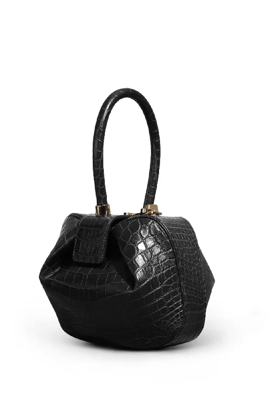 Online Specials Nina Bag in Black Crocodile Leather