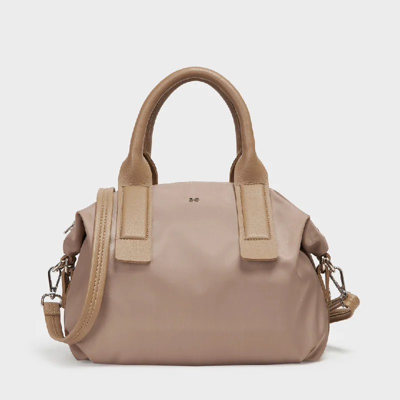 Bonus Offer NOLAN MINI SATEEN NYLON HAND & SLING BAG BEIGE
