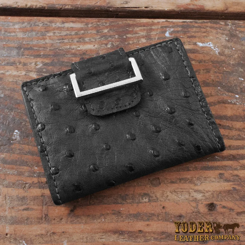 Price Break Ostrich Black Women's Wallet
