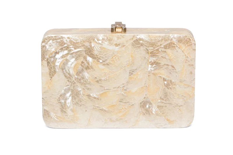 Price Rollback Paloma Clutch Troca Pearl